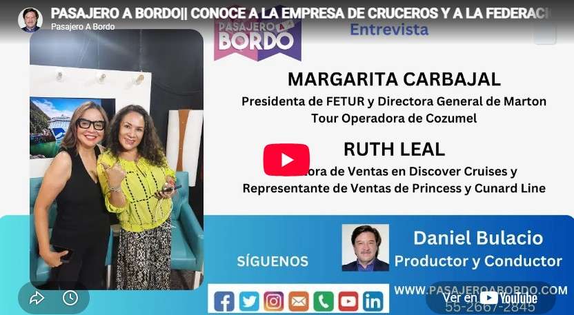 Empresa de Cruceros y la Federación de Empresarios Turísticos/Pasajero A Bordo